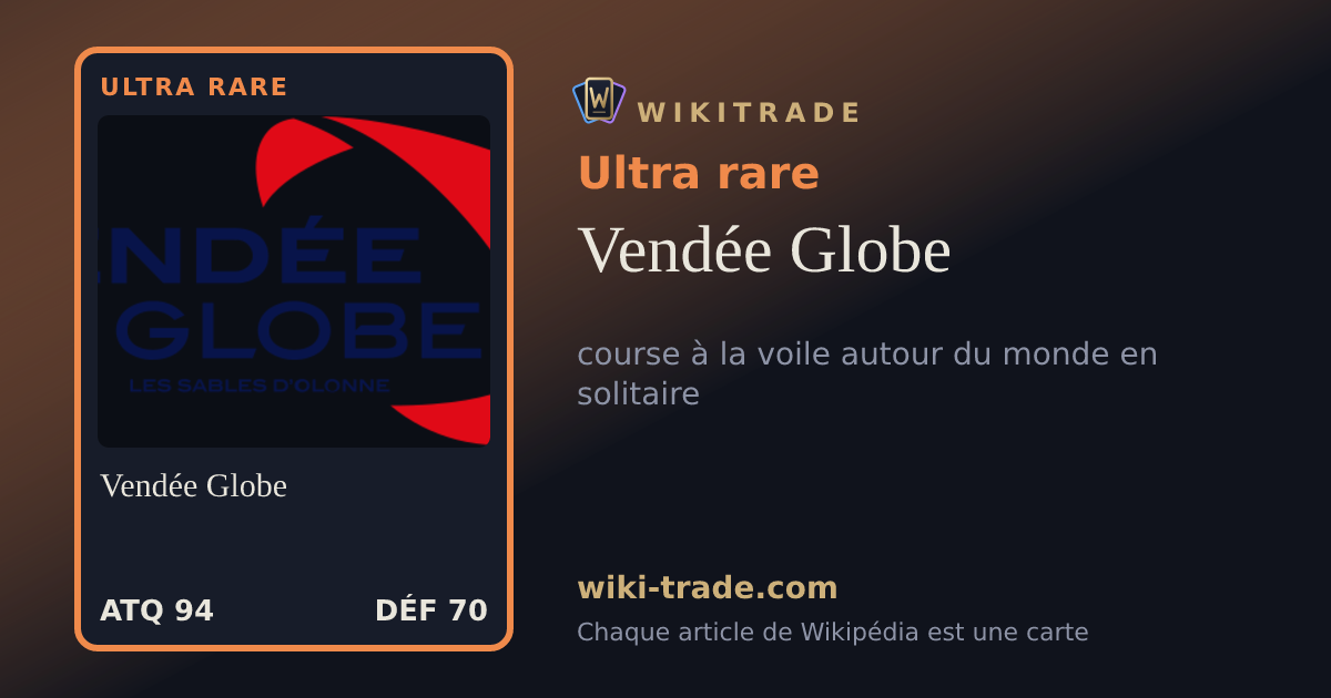Vendée Globe — carte Ultra rare