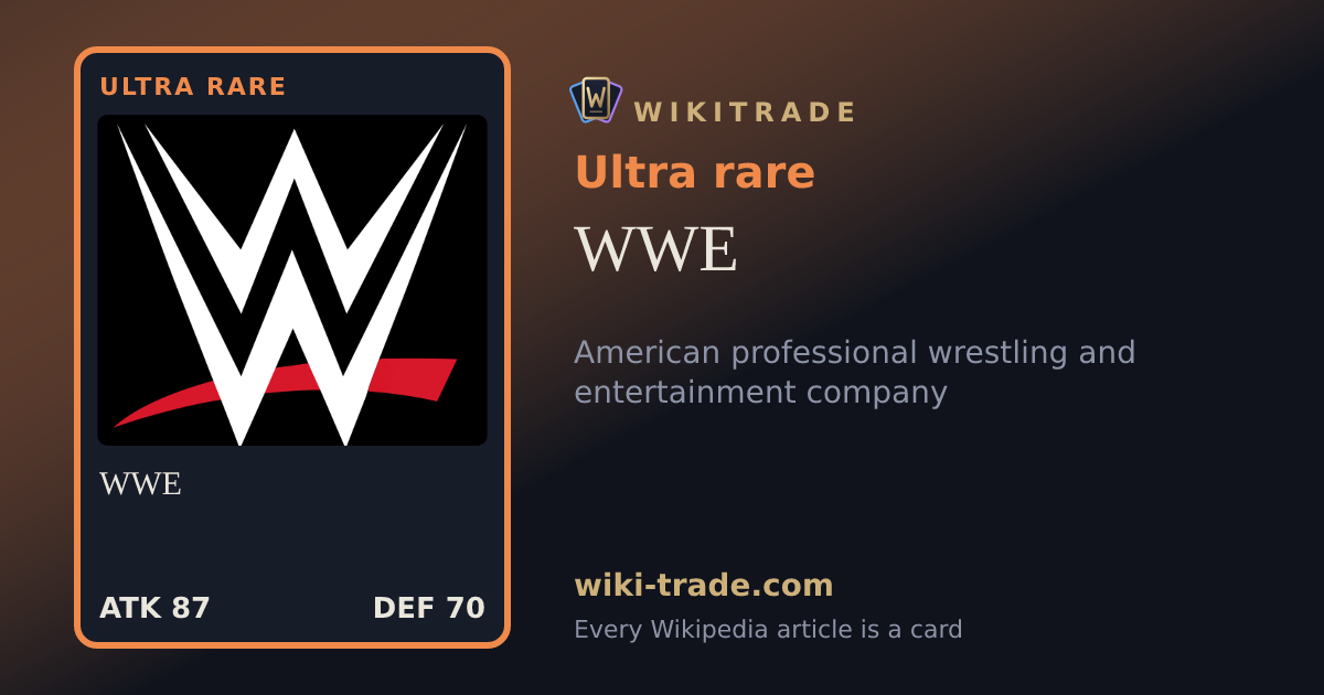 WWE — Ultra rare card