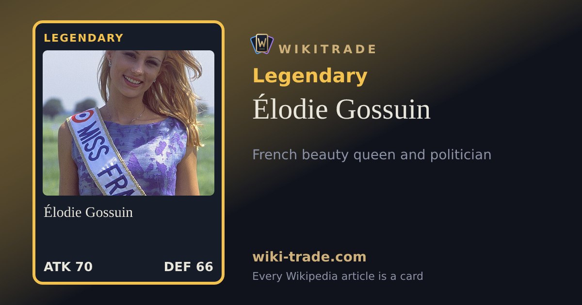 Élodie Gossuin — Legendary card