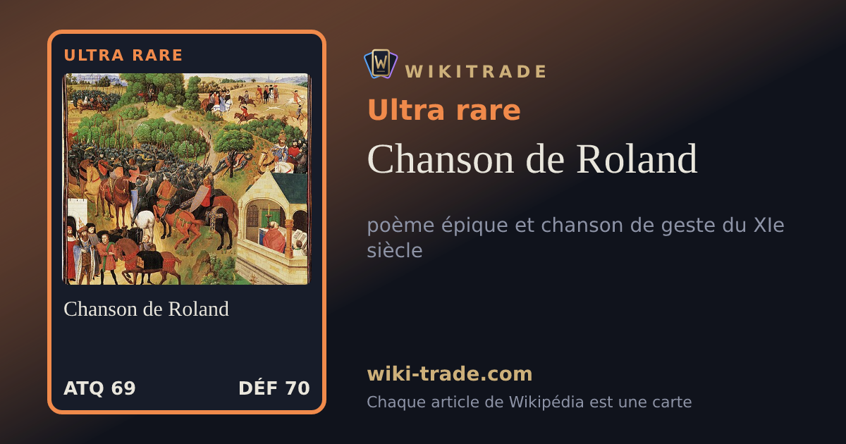 Chanson de Roland — carte Ultra rare