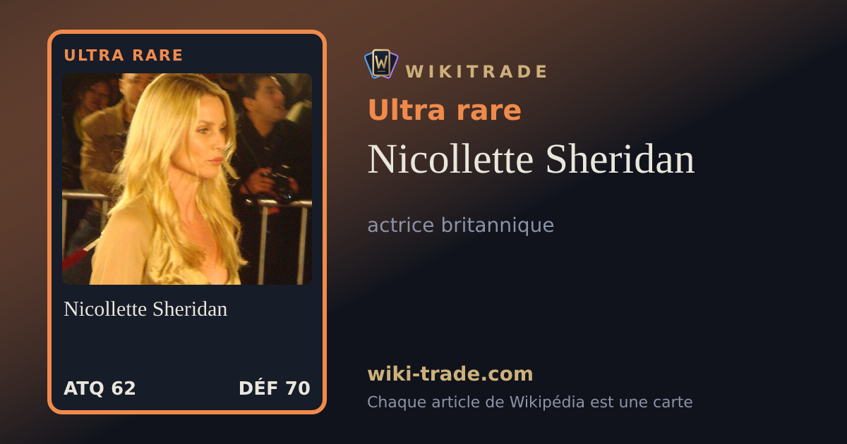 Nicollette Sheridan — carte Ultra rare