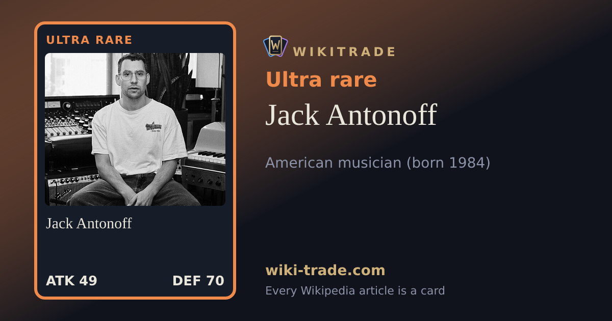 Jack Antonoff — Ultra rare card