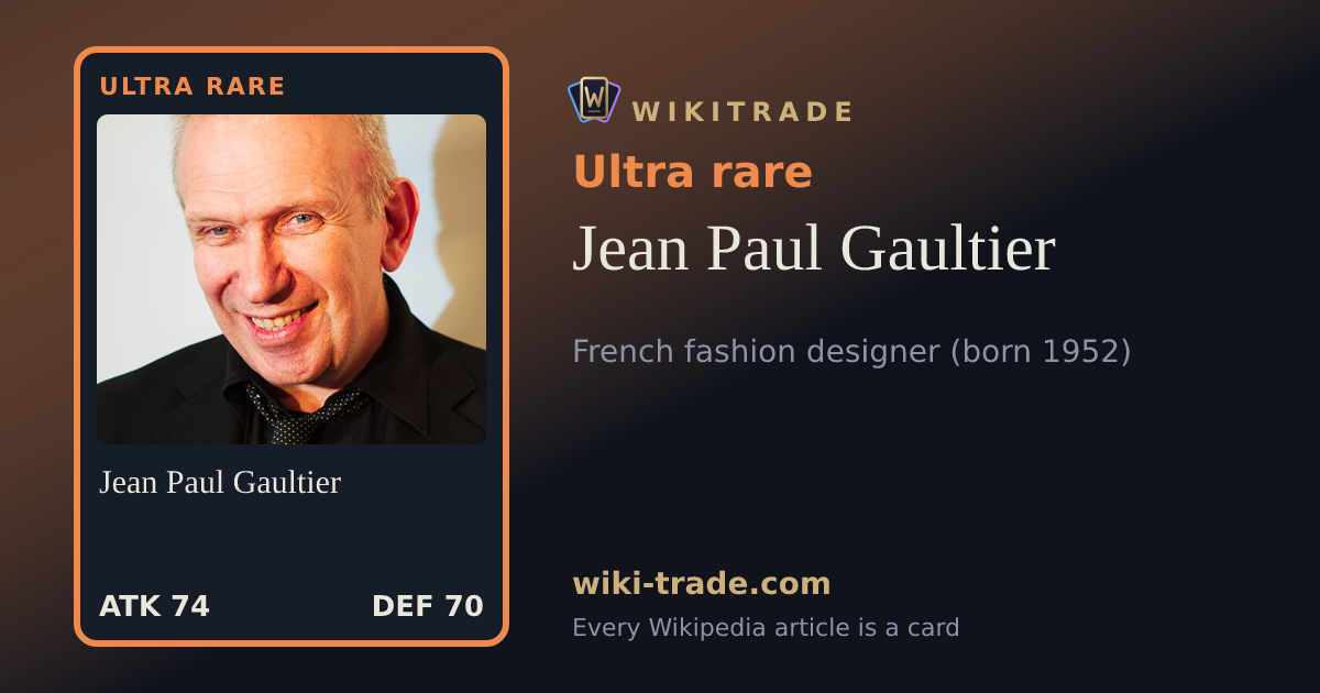 Jean Paul Gaultier — Ultra rare card