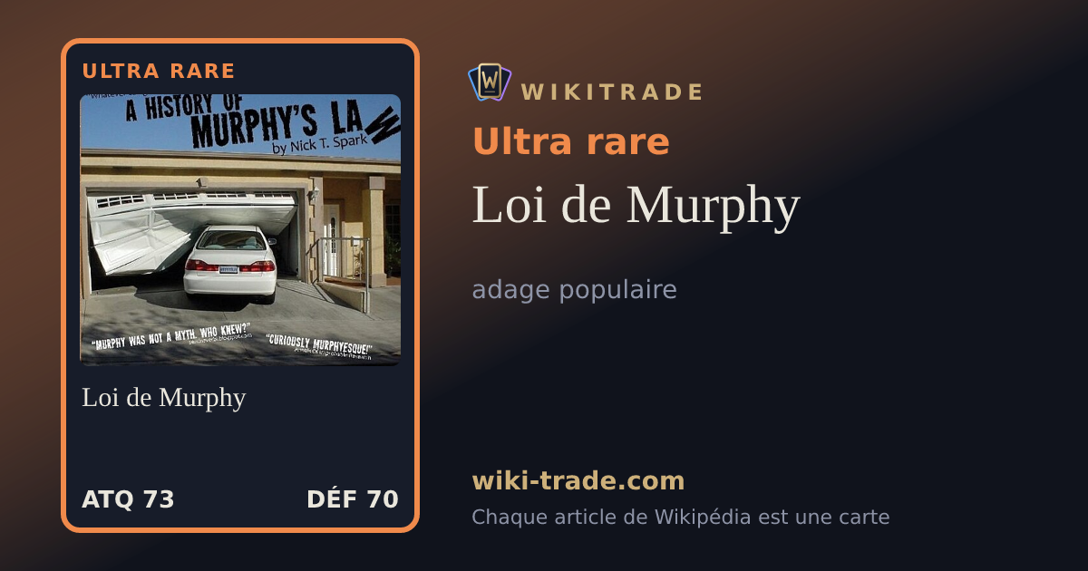 Loi de Murphy — carte Ultra rare