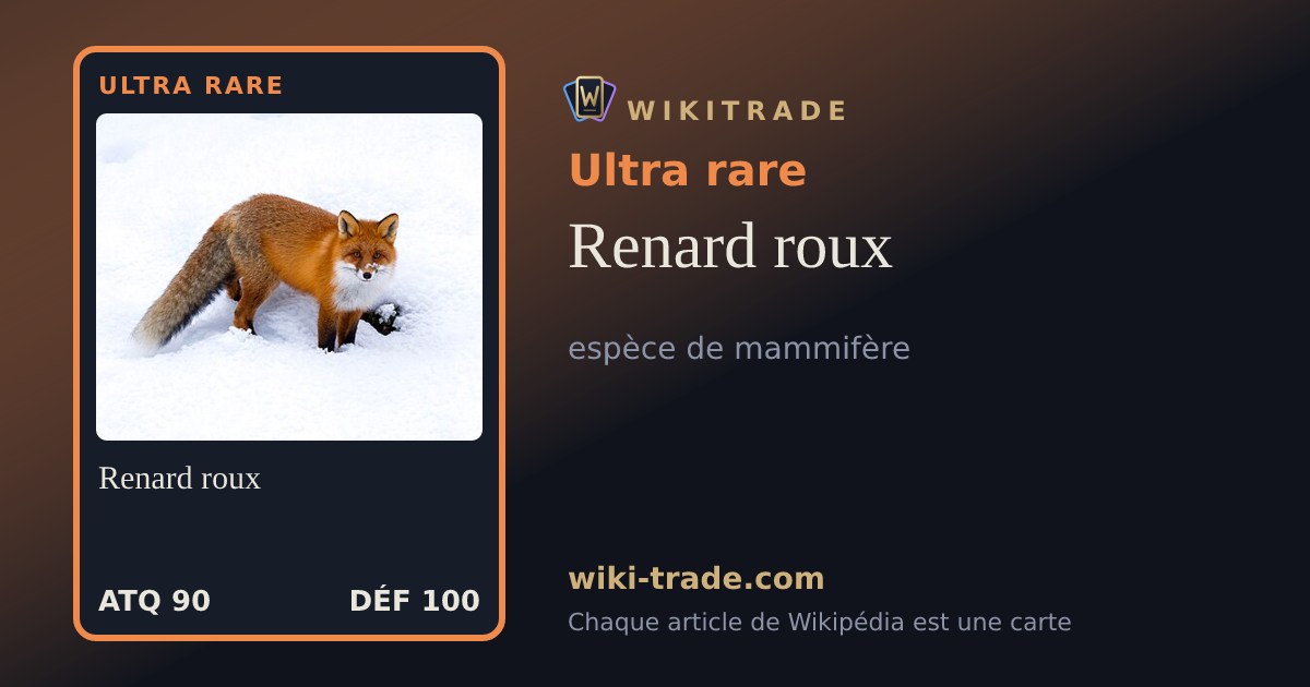 Renard roux — carte Ultra rare