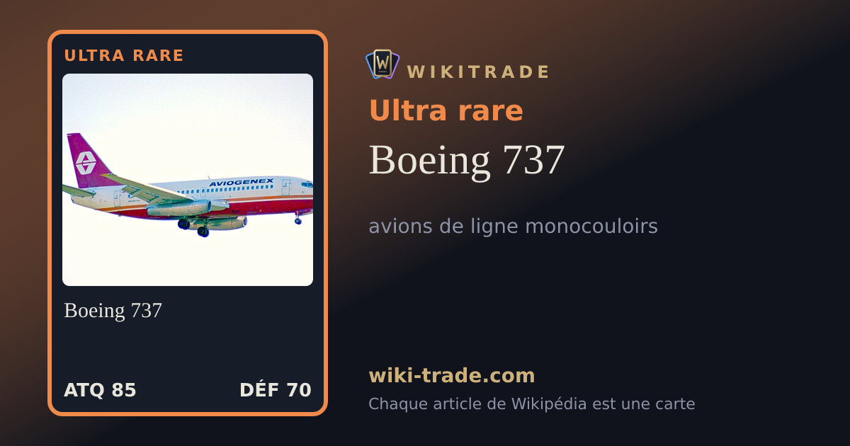 Boeing 737 — carte Ultra rare