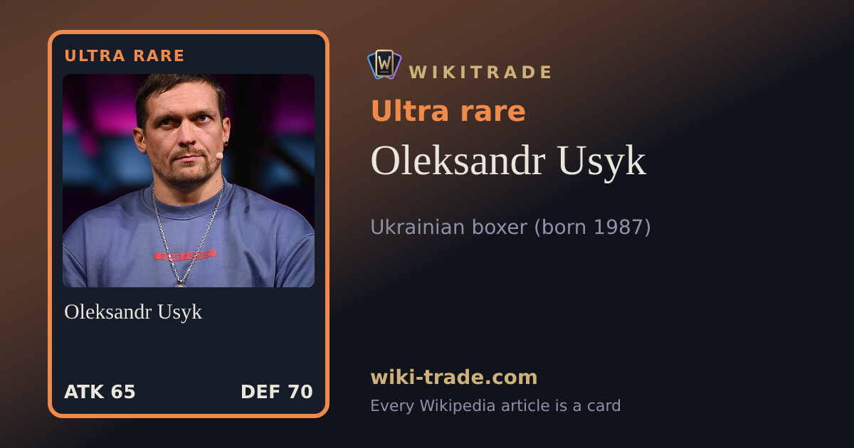 Oleksandr Usyk — Ultra rare card