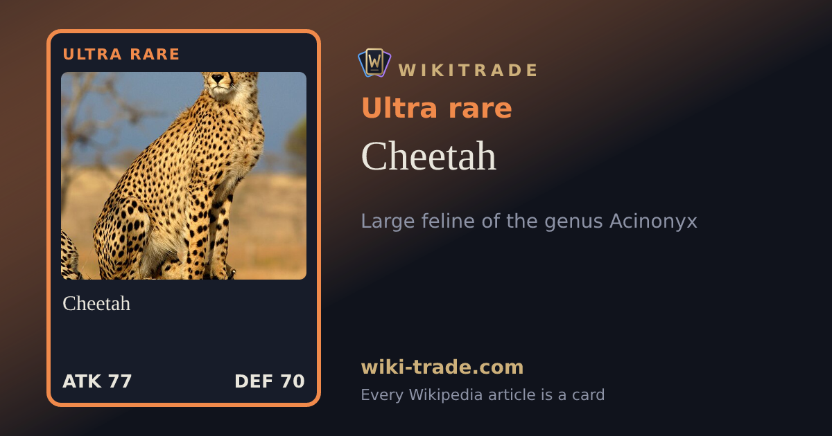 Cheetah — Ultra rare card