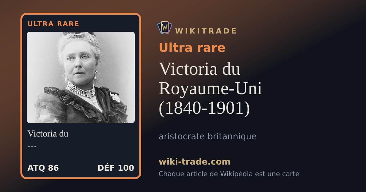 Victoria du Royaume-Uni (1840-1901) — carte Ultra rare
