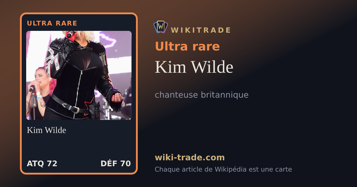 Kim Wilde — carte Ultra rare