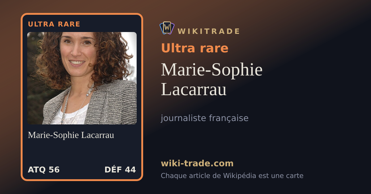 Marie-Sophie Lacarrau — carte Ultra rare