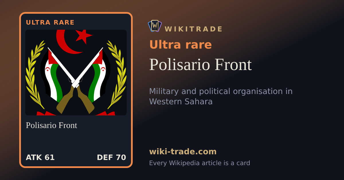 Polisario Front — Ultra rare card