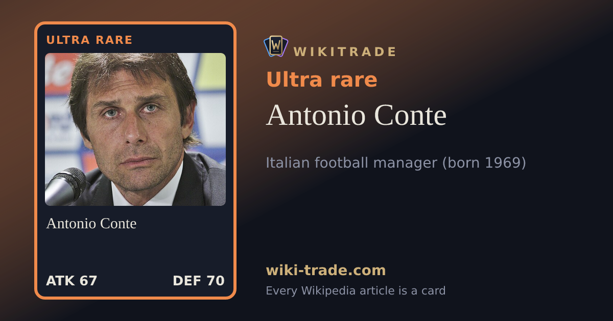 Antonio Conte — Ultra rare card