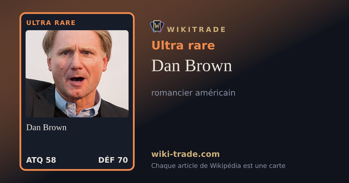 Dan Brown — carte Ultra rare