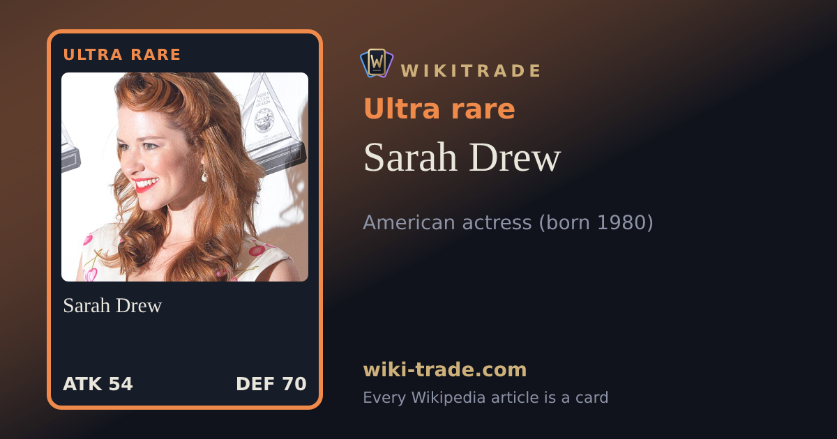 Sarah Drew — Ultra rare card