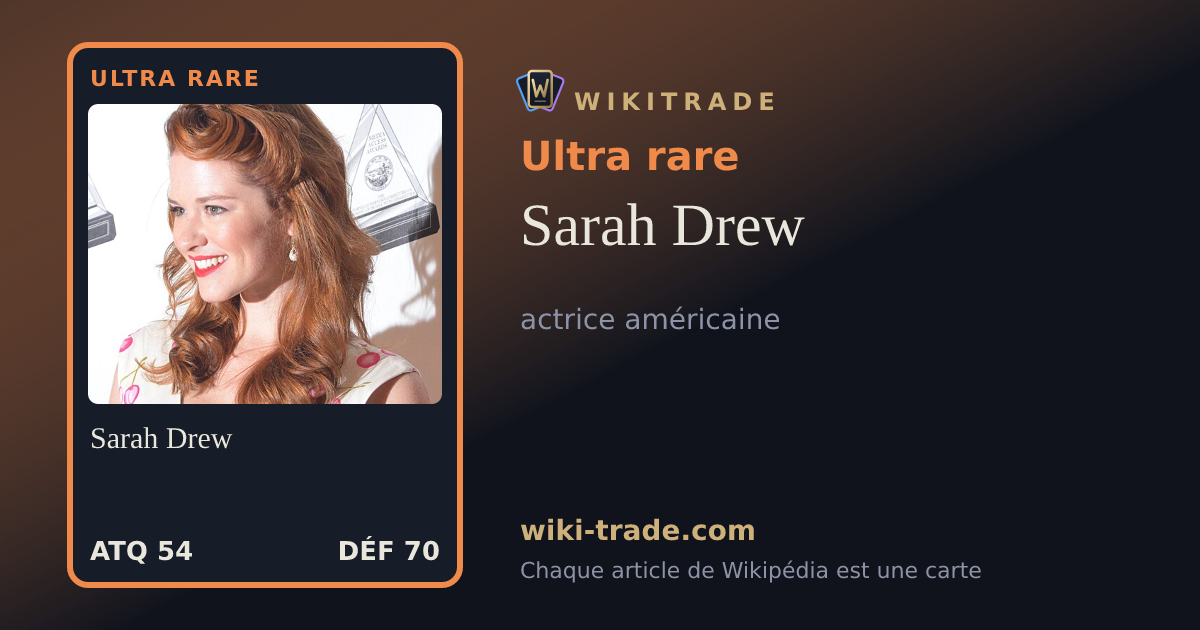 Sarah Drew — carte Ultra rare