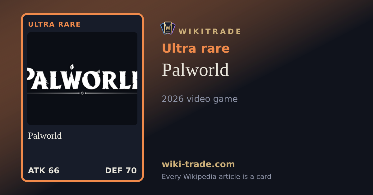 Palworld — Ultra rare card