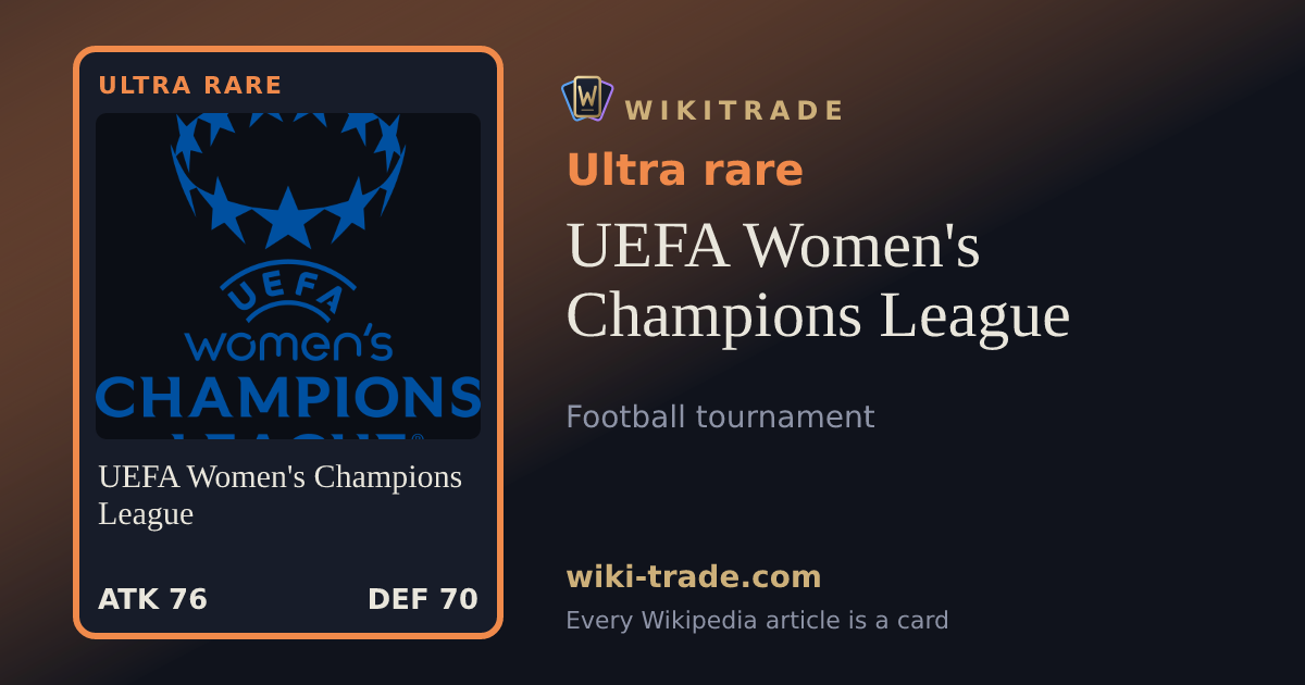 UEFA Women's Champions League — Ultra rare card