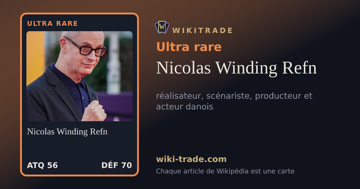 Nicolas Winding Refn — carte Ultra rare