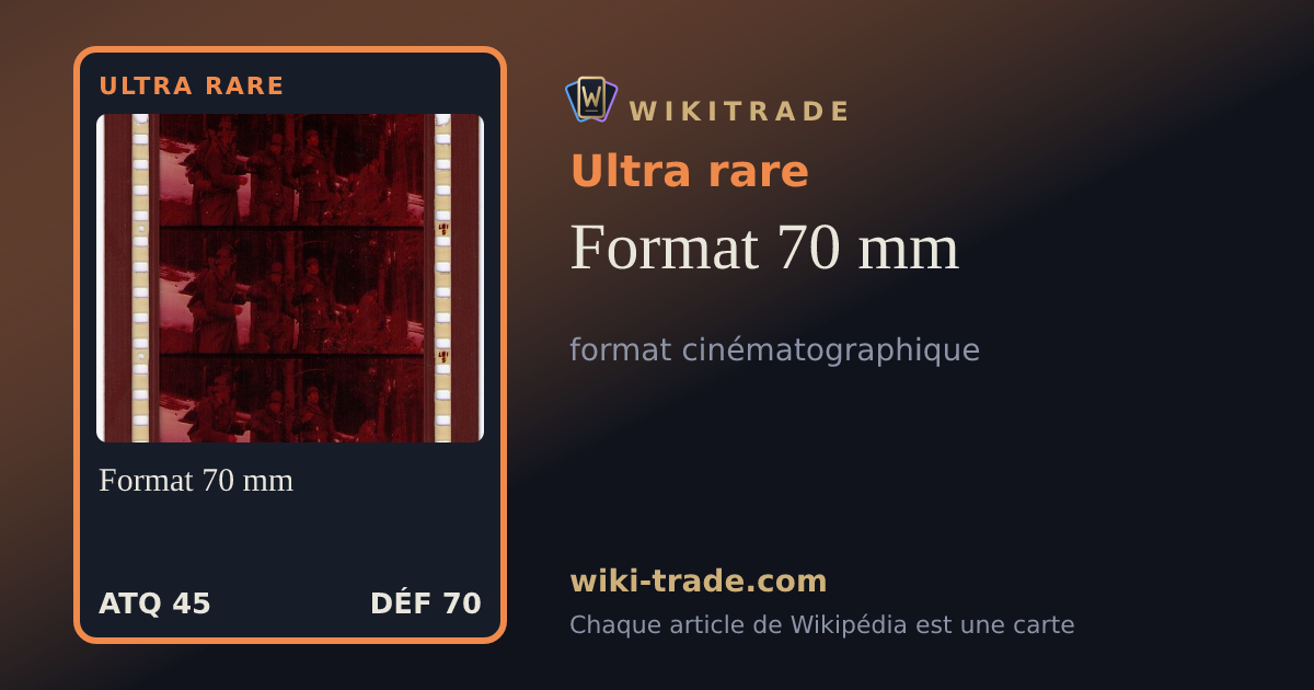Format 70 mm — carte Ultra rare
