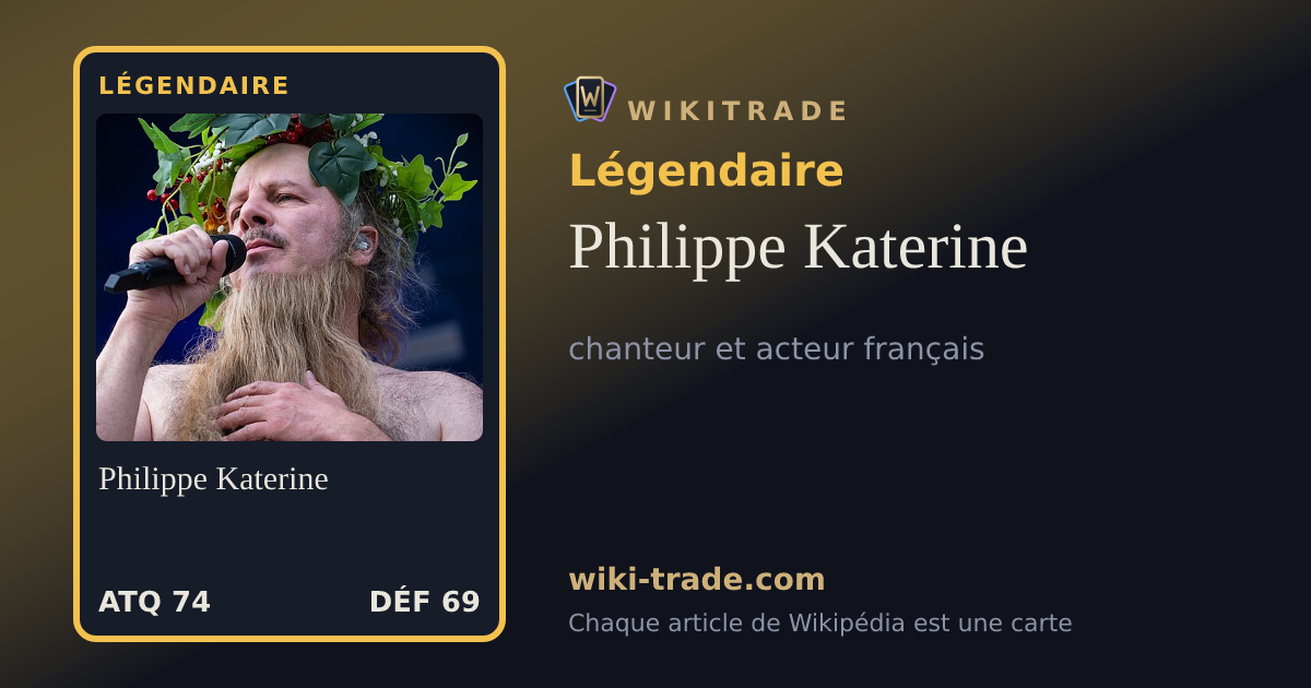 Philippe Katerine — carte Légendaire