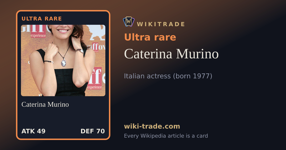 Caterina Murino — Ultra rare card