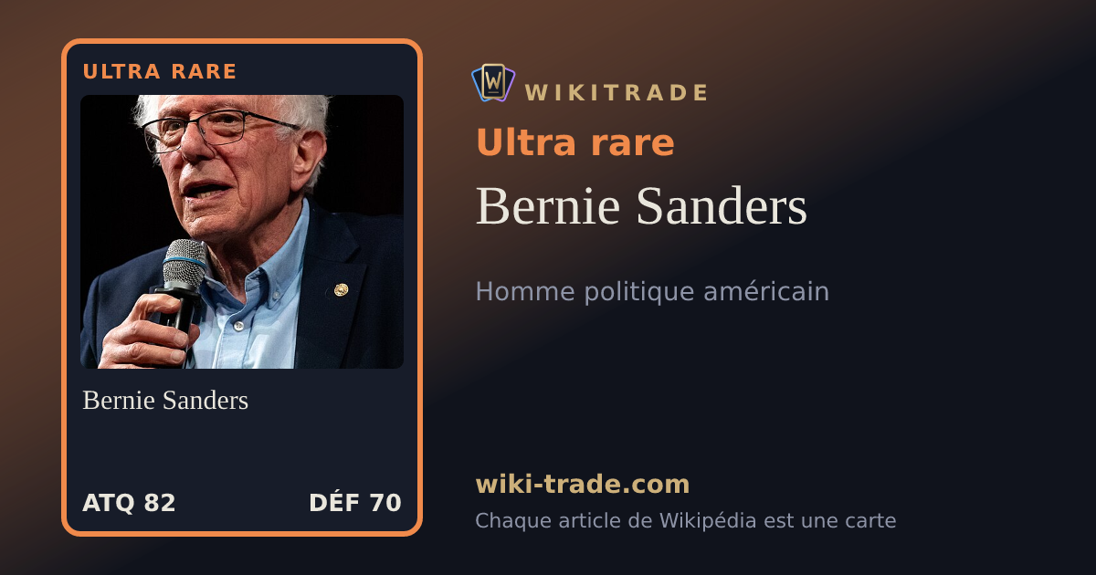 Bernie Sanders — carte Ultra rare