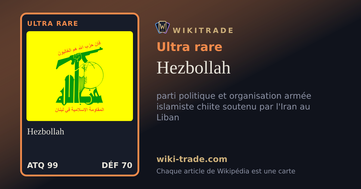 Hezbollah — carte Ultra rare