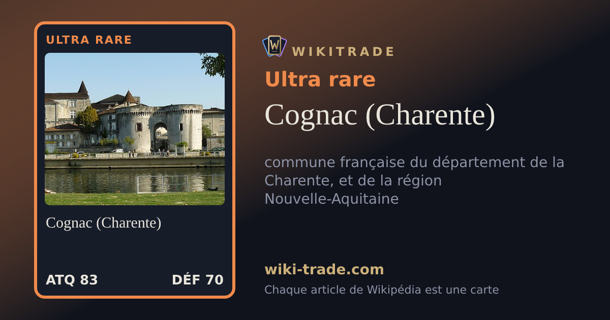 Cognac (Charente) — carte Ultra rare