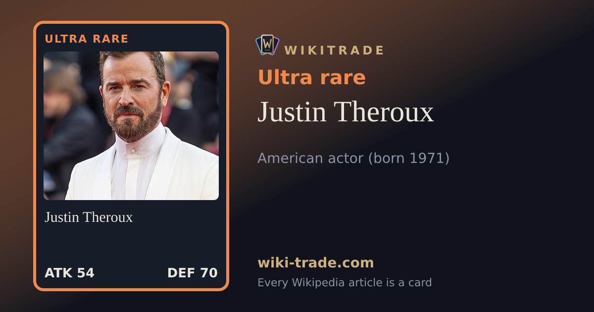 Justin Theroux — Ultra rare card