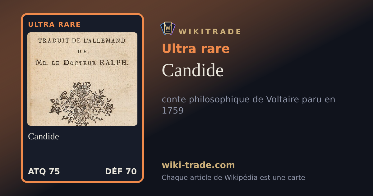 Candide — carte Ultra rare