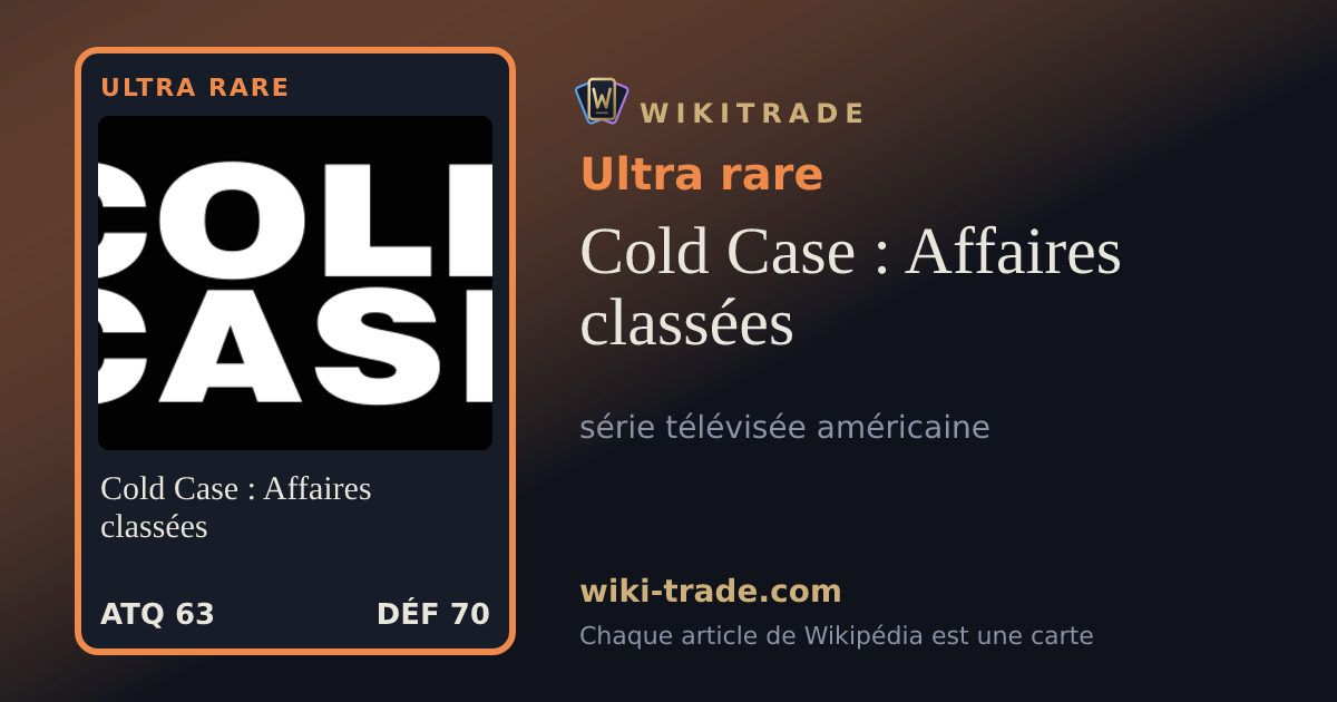 Cold Case : Affaires classées — carte Ultra rare