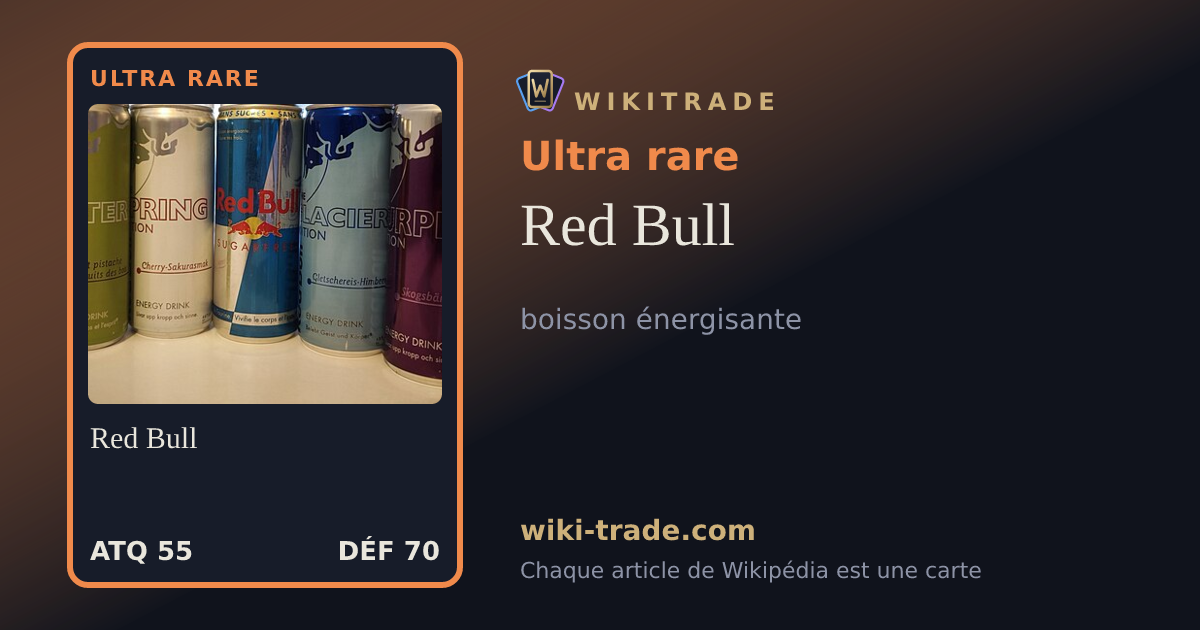 Red Bull — carte Ultra rare
