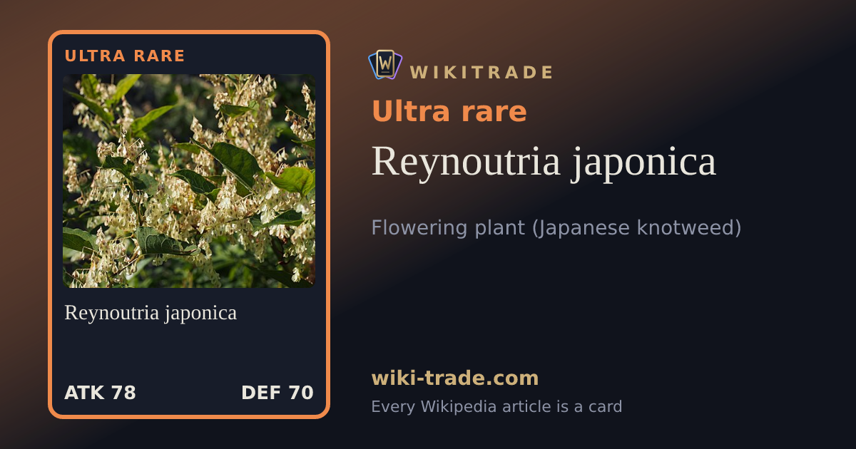 Reynoutria japonica — Ultra rare card