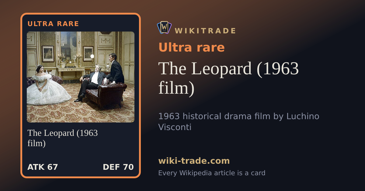 The Leopard (1963 film) — Ultra rare card