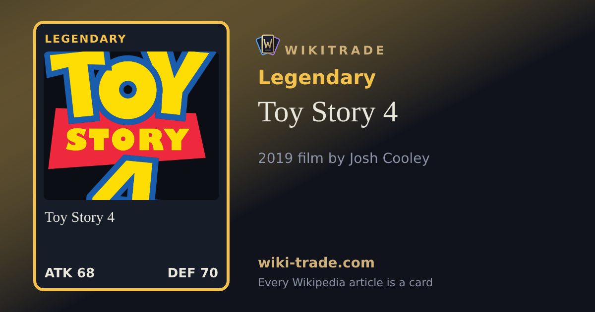 Toy Story 4 — Legendary card