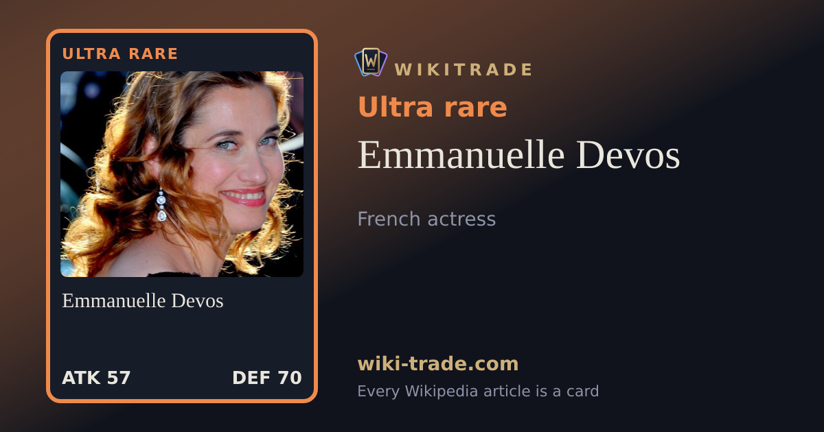 Emmanuelle Devos — Ultra rare card