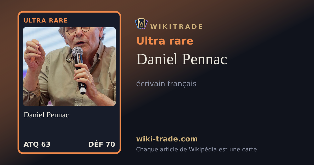 Daniel Pennac — carte Ultra rare
