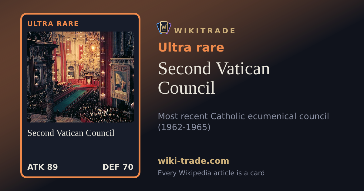 Second Vatican Council — Ultra rare card