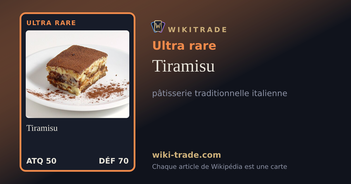 Tiramisu — carte Ultra rare
