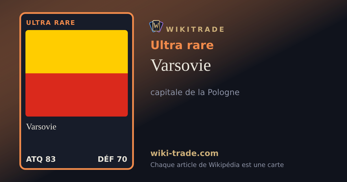 Varsovie — carte Ultra rare