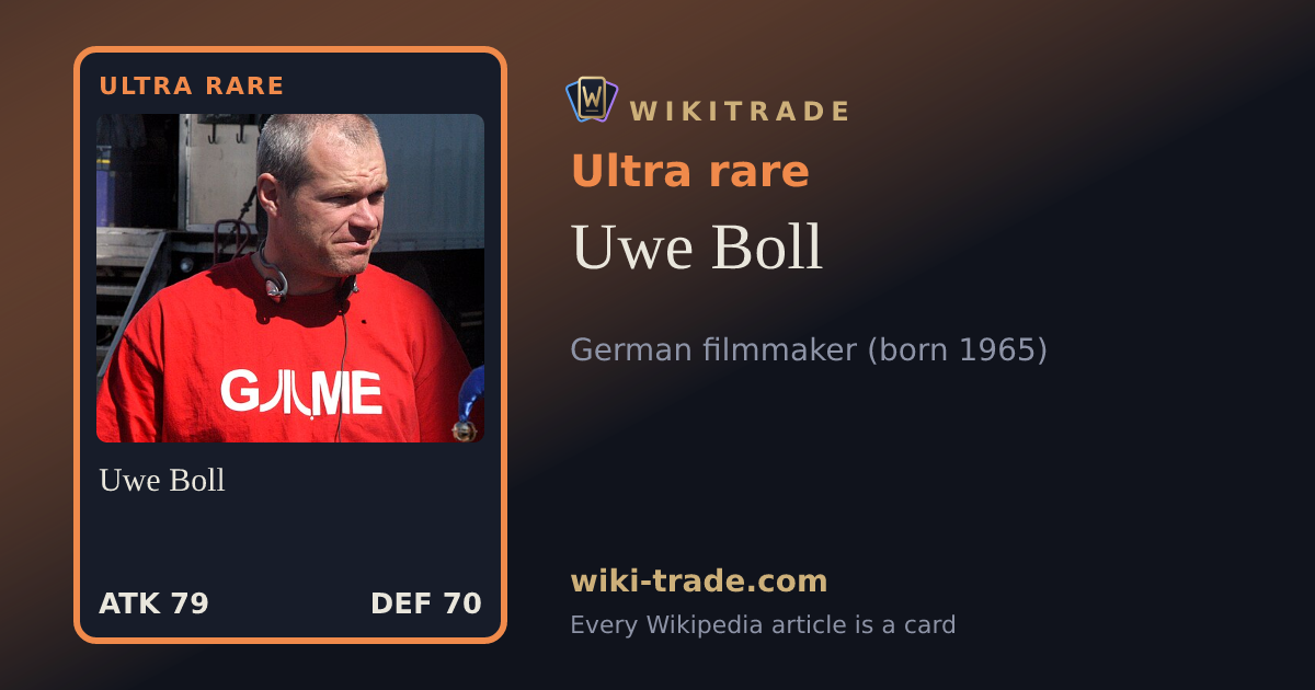 Uwe Boll — Ultra rare card