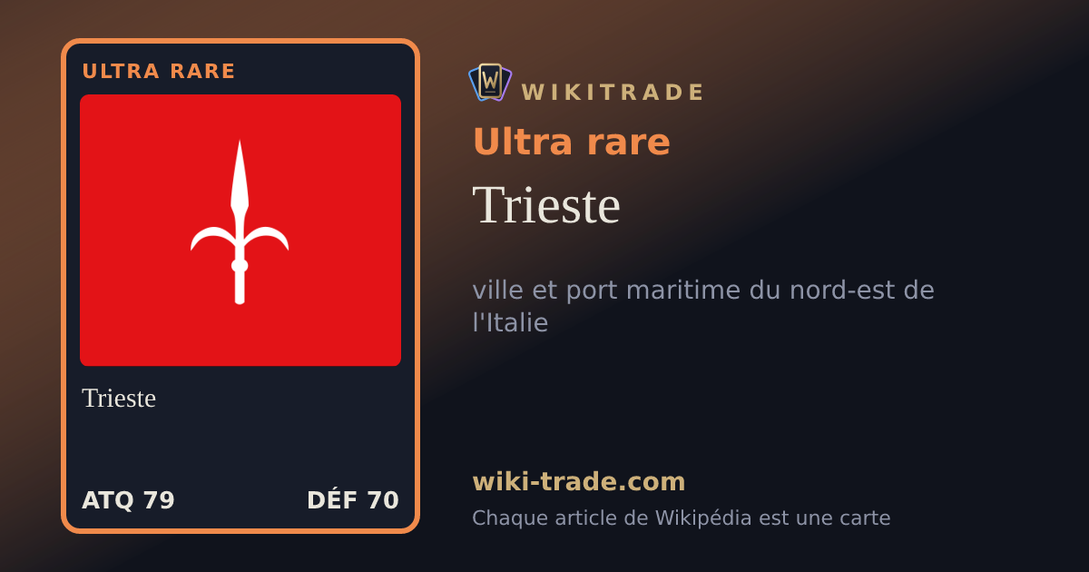 Trieste — carte Ultra rare
