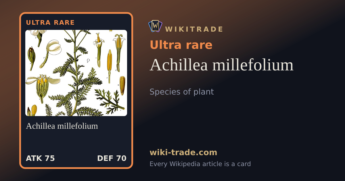 Achillea millefolium — Ultra rare card
