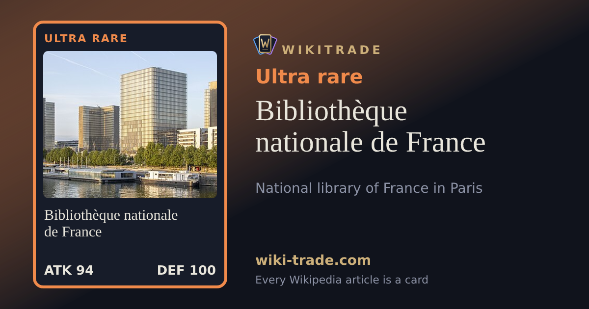 Bibliothèque nationale de France — Ultra rare card