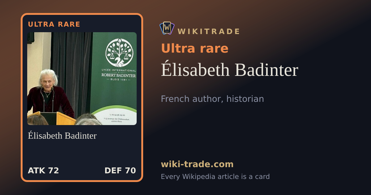 Élisabeth Badinter — Ultra rare card