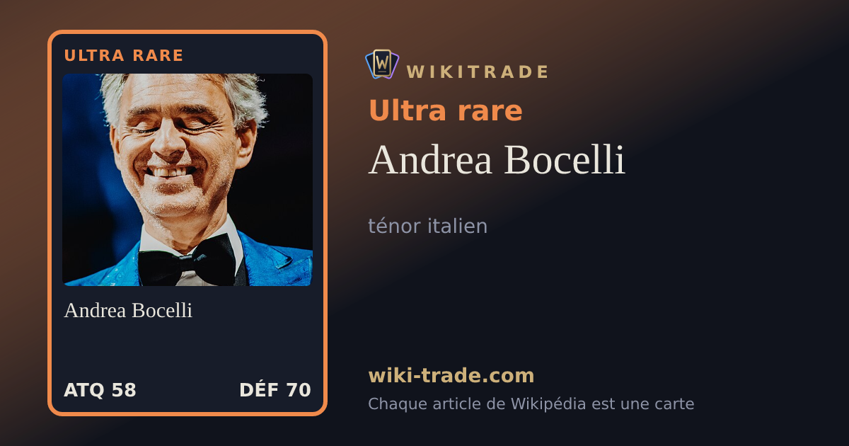 Andrea Bocelli — carte Ultra rare