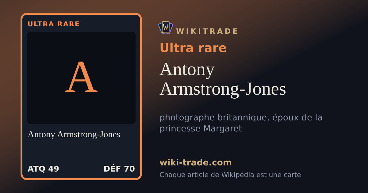 Antony Armstrong-Jones — carte Ultra rare