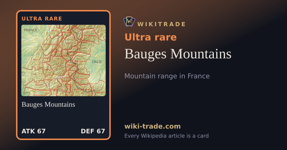 Bauges Mountains — Ultra rare card