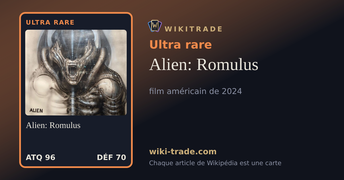 Alien: Romulus — carte Ultra rare